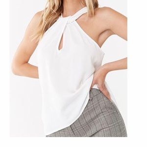 Twisted sleeveless blouse - small